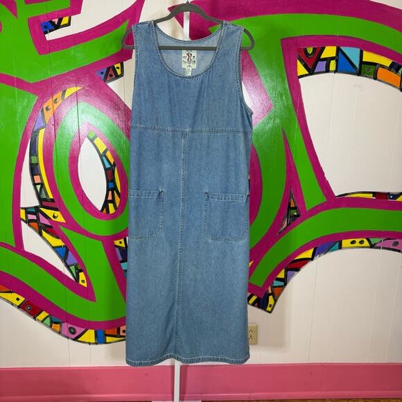 Studio Wear Petite Denim Maxi Dress. Size Petite Medium. In excellent condition. - Picture 1 of 6